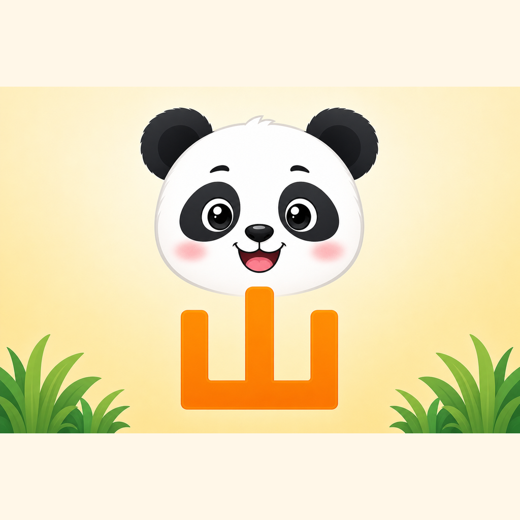 Learn Hanzi with Panda app icon showing a friendly panda